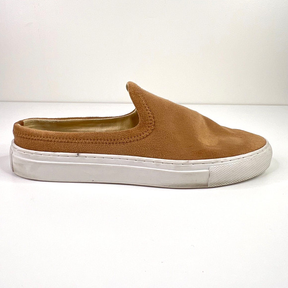Jenni Kayne Slip On Suede Slider Sneakers‎ Tan Size EU 37/US 7 - Picture 1 of 10